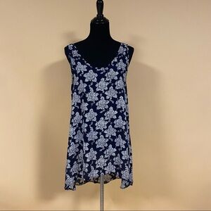 5/$20 Painted Threads Black Floral Swim Cover Up Dress Size M